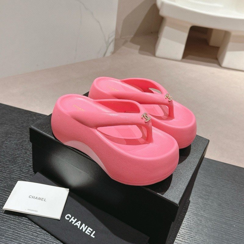 Chanel Platform Slippers