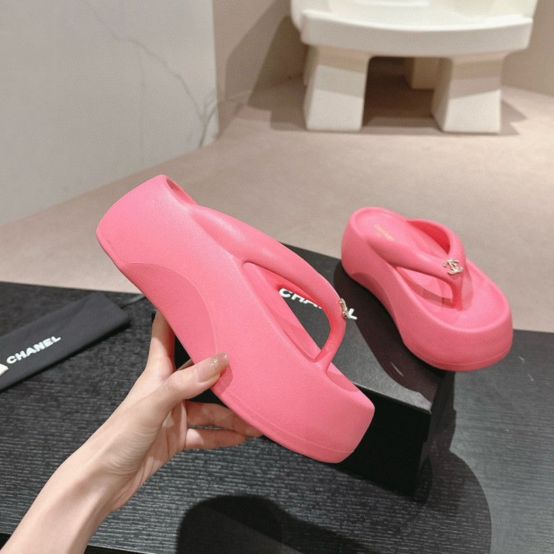 Chanel Platform Slippers