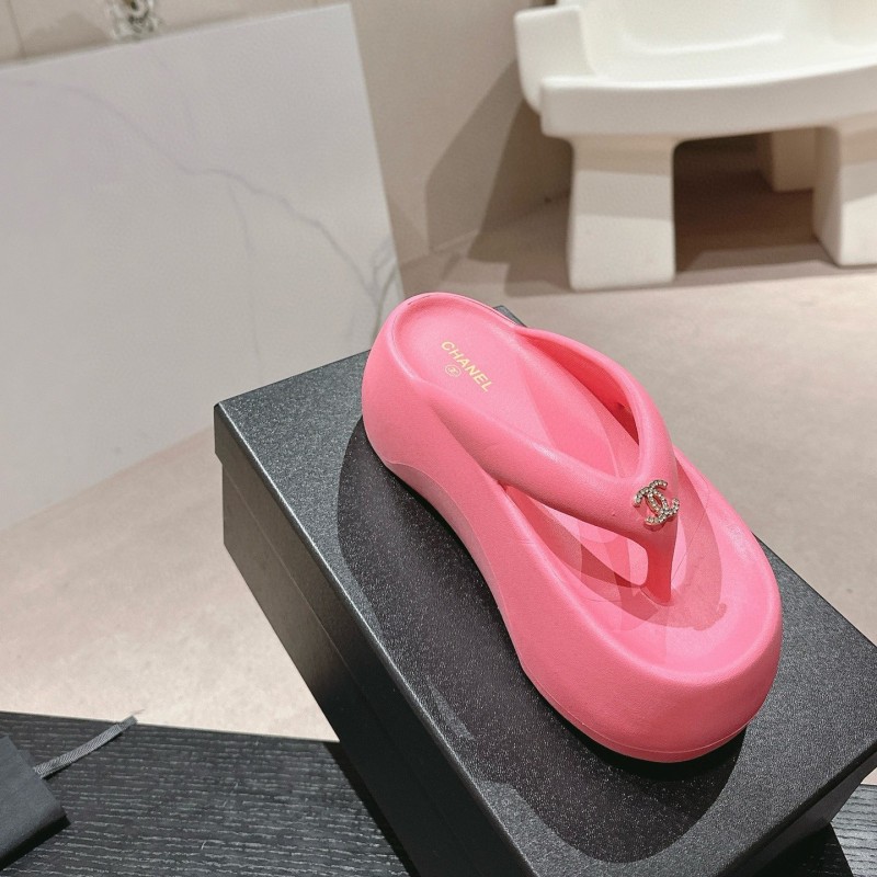 Chanel Platform Slippers