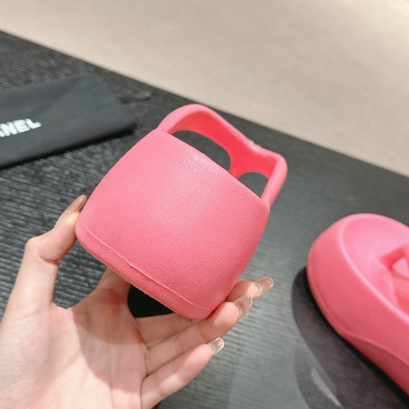 Chanel Platform Slippers