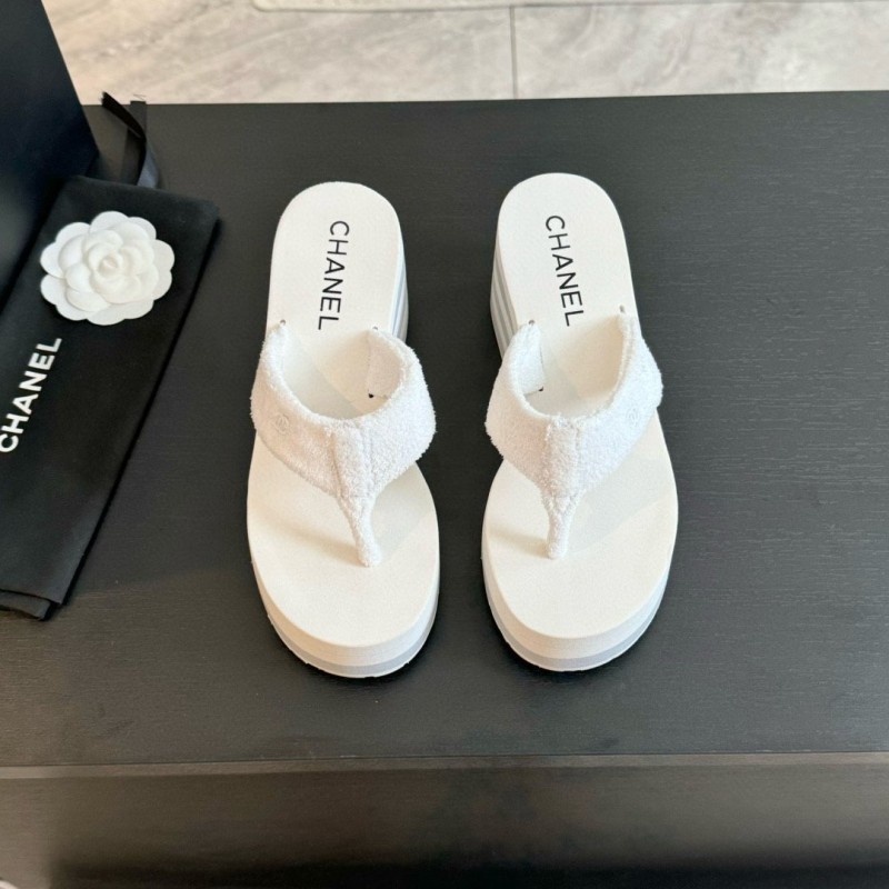 Chanel Platform Slippers