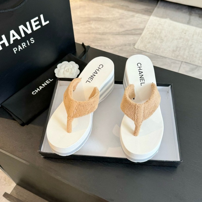 Chanel Platform Slippers