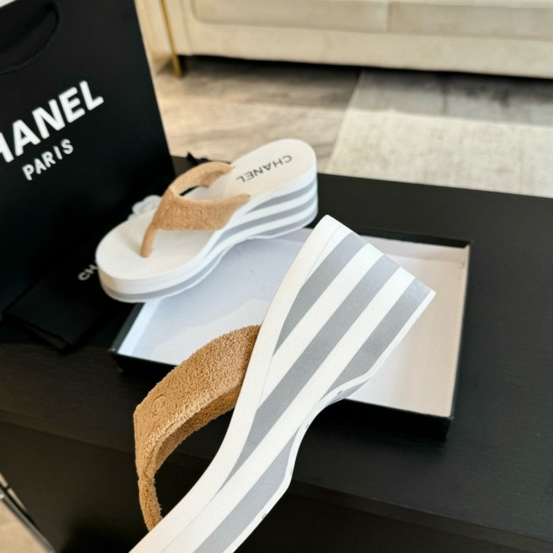 Chanel Platform Slippers
