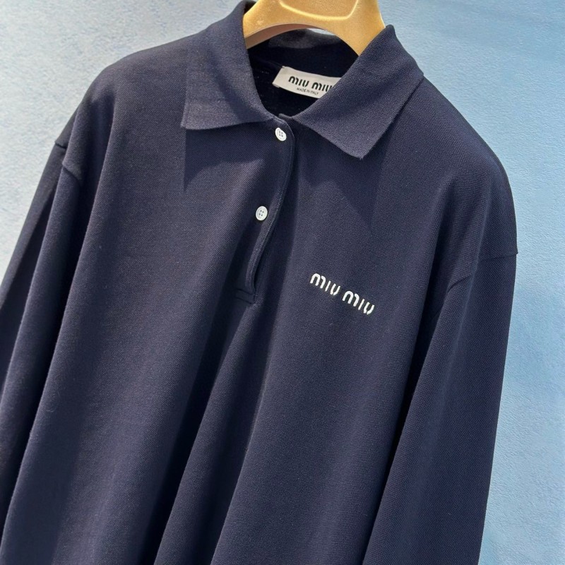 MiuMiu Long Sleeves Polo Tee
