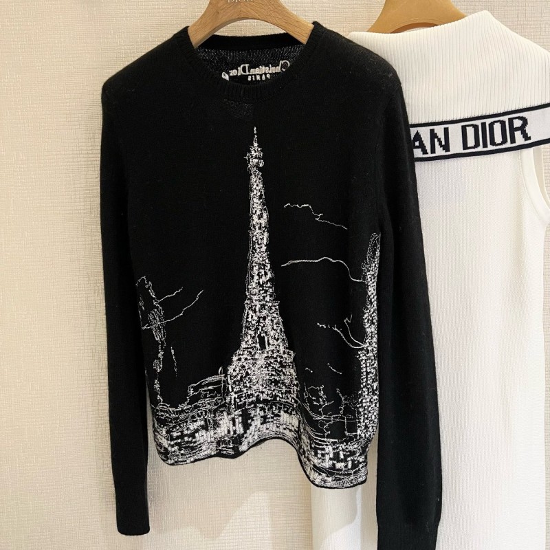 Dior Cashmere Knit Long Sleeves Tee