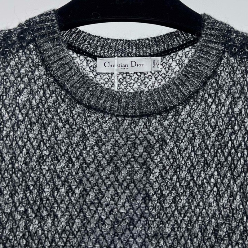 Dior Knit Hollow Long Sleeves Tee