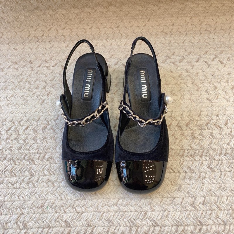 MiuMiu Heels Mary Jane Sandals