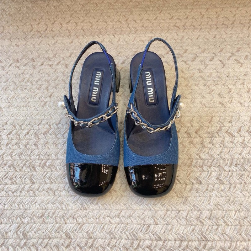 MiuMiu Heels Mary Jane Sandals