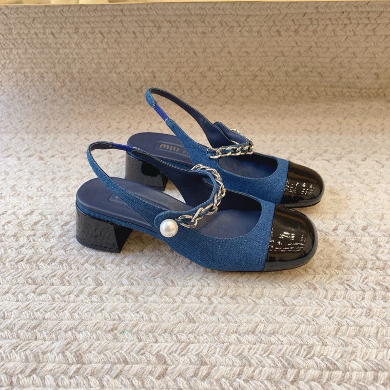 MiuMiu Heels Mary Jane Sandals