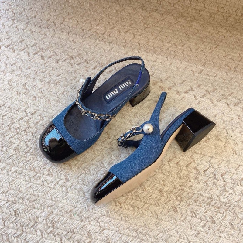MiuMiu Heels Mary Jane Sandals