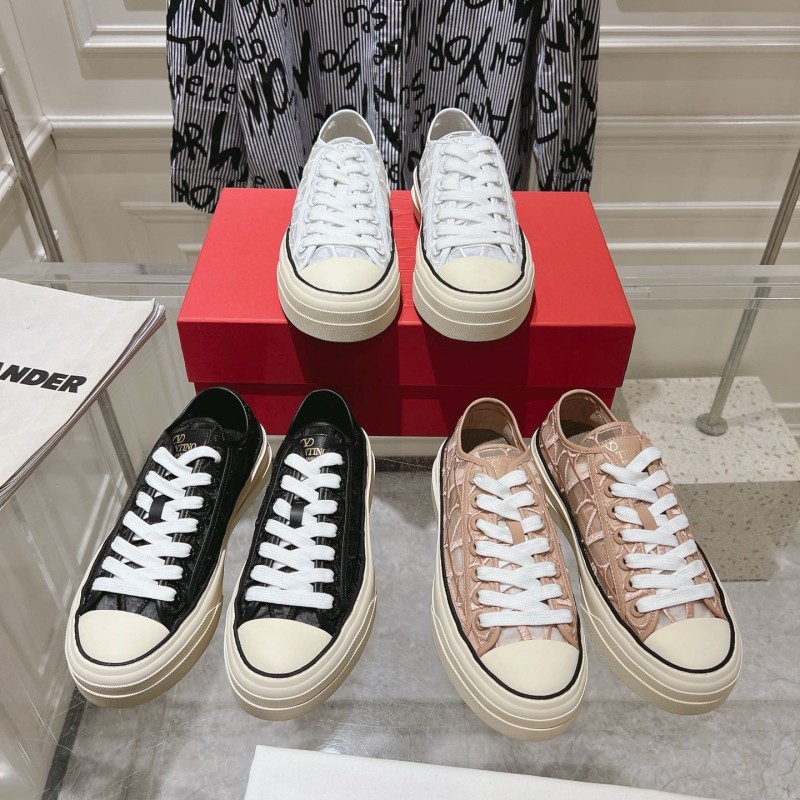 Valentino Unisex Canvas Shoes