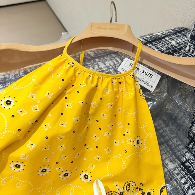 MiuMiu Halter Neck Shirt & Skirts Set
