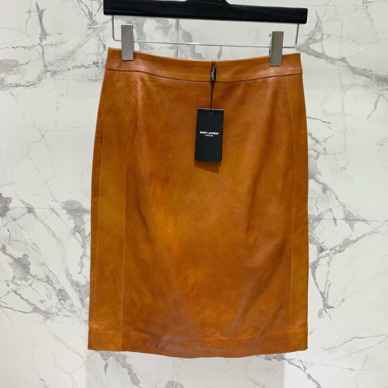 YSL Leather Skirts
