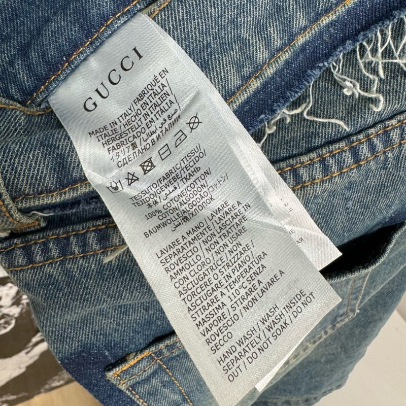 Gucci Unisex Denim Jacket & Shorts