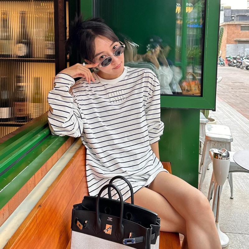 MiuMiu Unisex Long Sleeves Tee