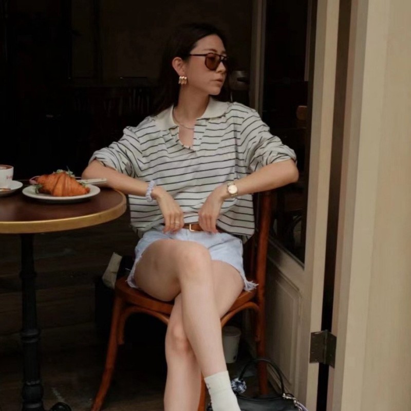 MiuMiu Unisex Long Sleeves Polo Tee