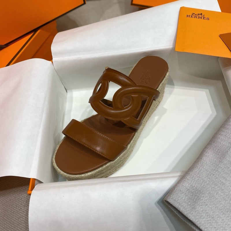 Hermes Platform Slippers