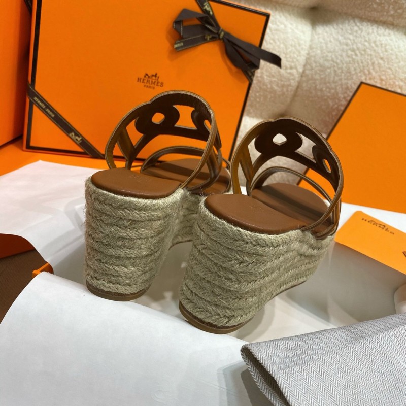 Hermes Platform Slippers