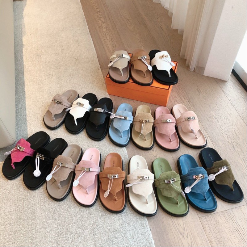 Hermes Eclair Slippers