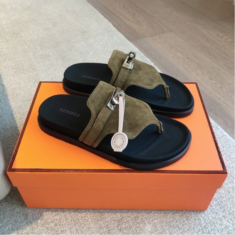 Hermes Eclair Slippers