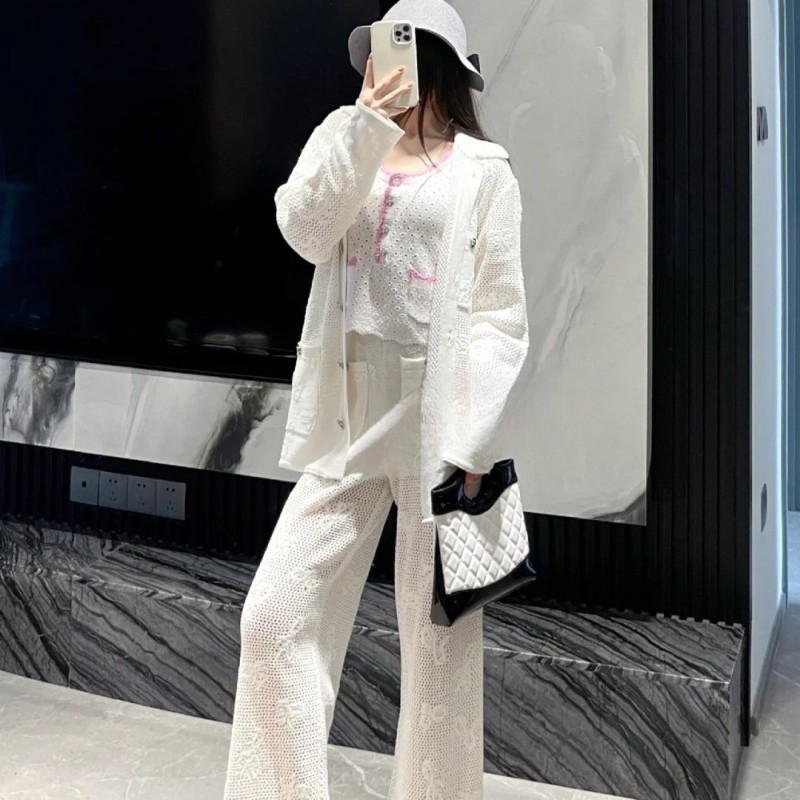Chanel Knit Cardigan & Pants 