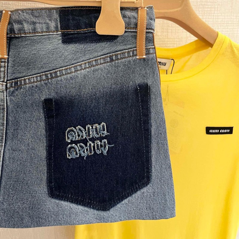 MiuMiu Denim Skirts
