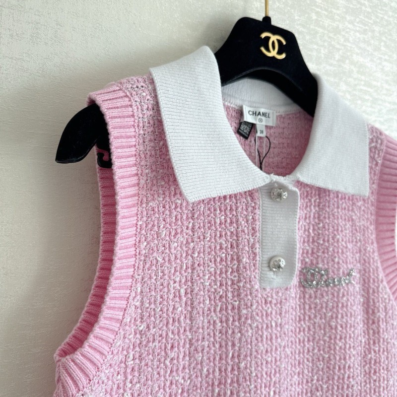 Chanel Sleeveless Polo Tee