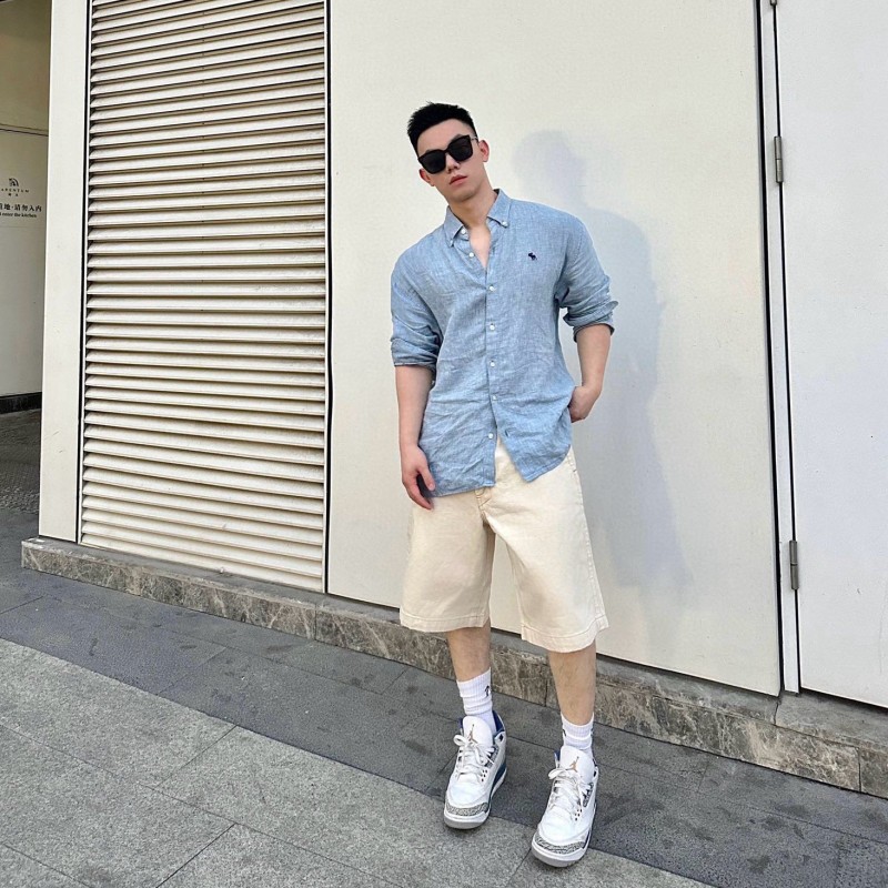 Prada Unisex Denim Shorts