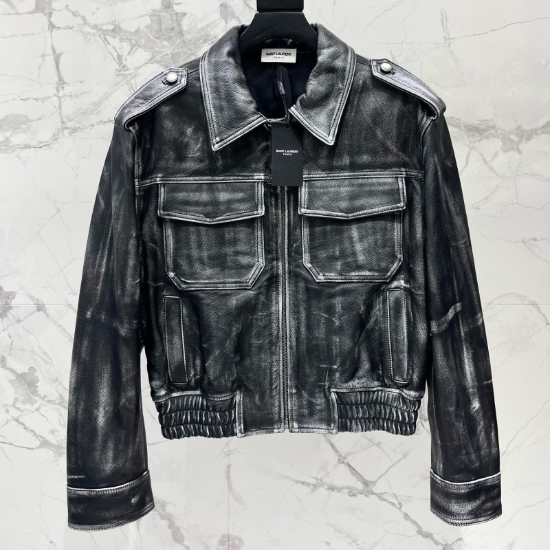 YSL Unisex Leather Jacket