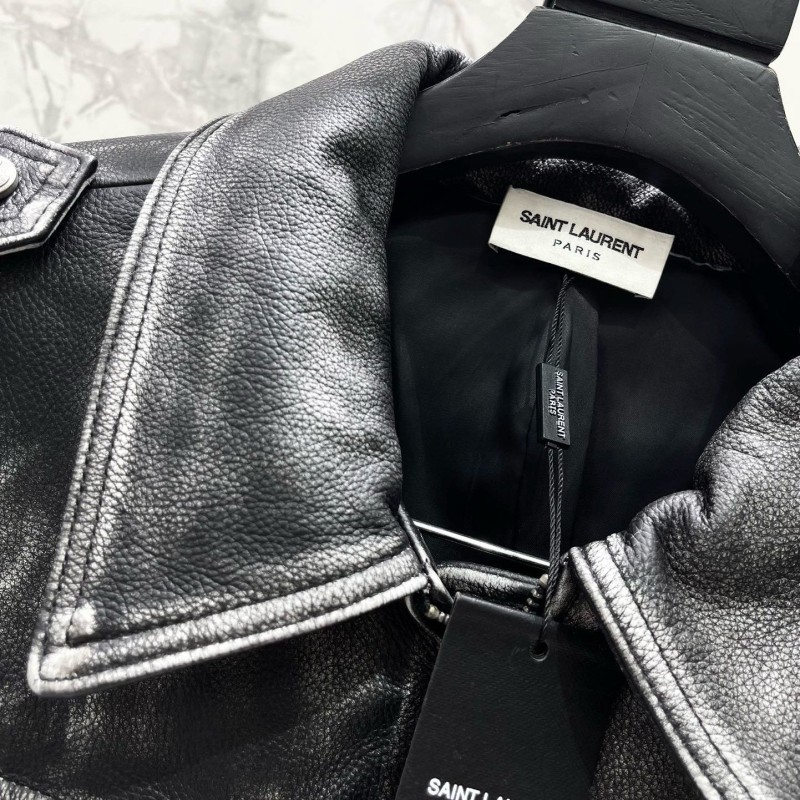 YSL Unisex Leather Jacket