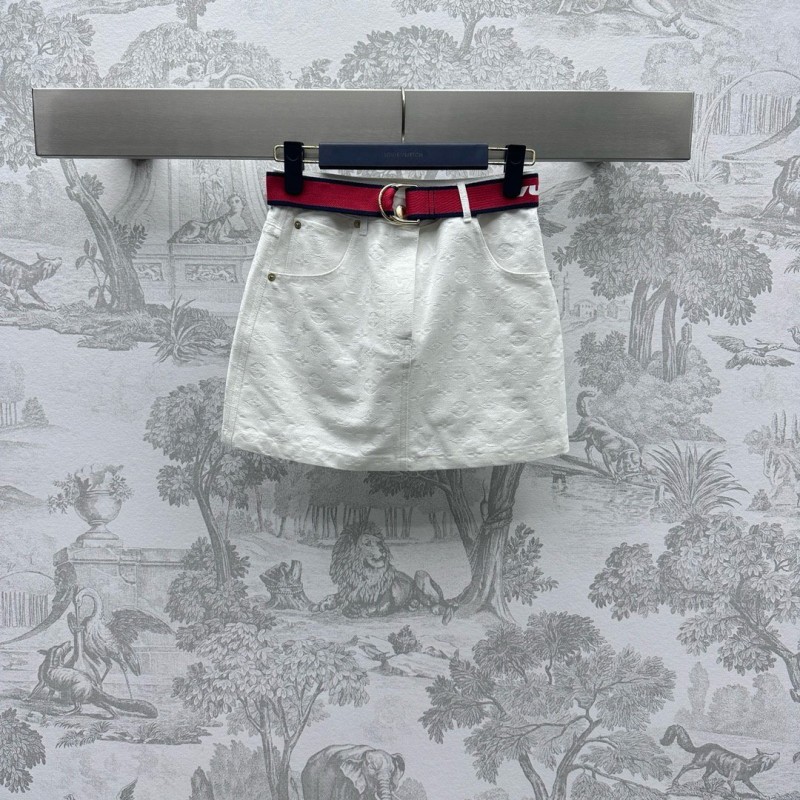 LV Denim Skirts