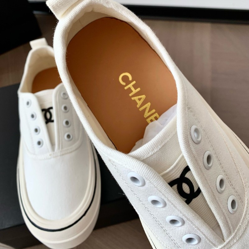 Chanel Canvas Shoes