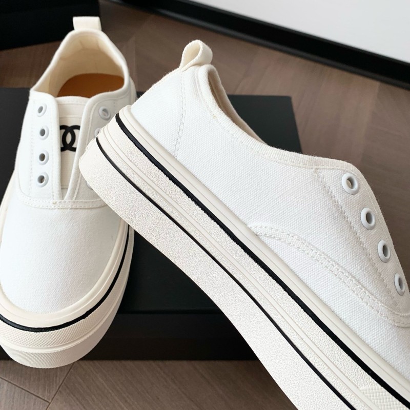 Chanel Canvas Shoes