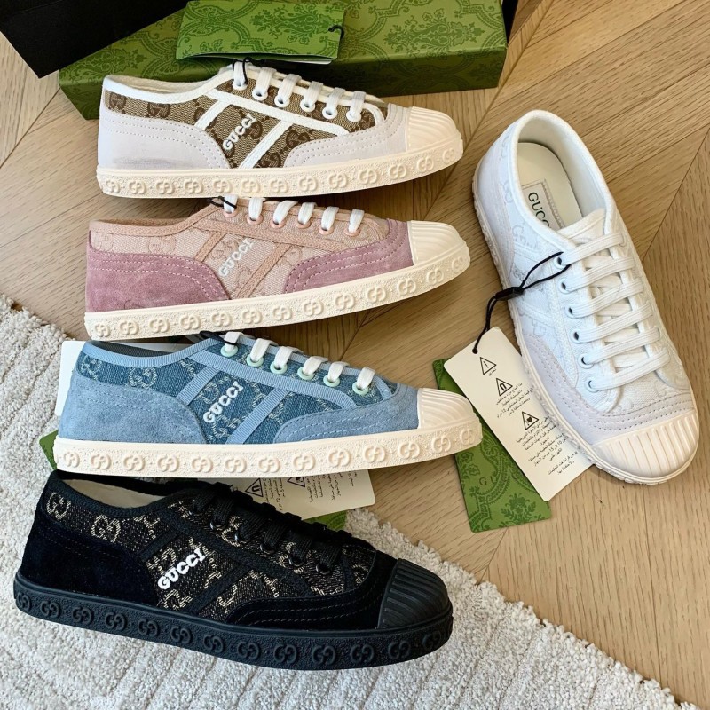 Gucci Unisex Canvas Shoes