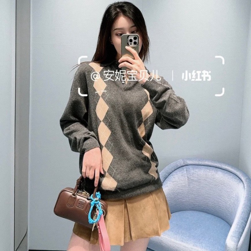 MiuMiu Long Sleeves Polo Tee