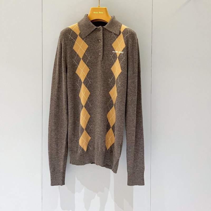 MiuMiu Long Sleeves Polo Tee