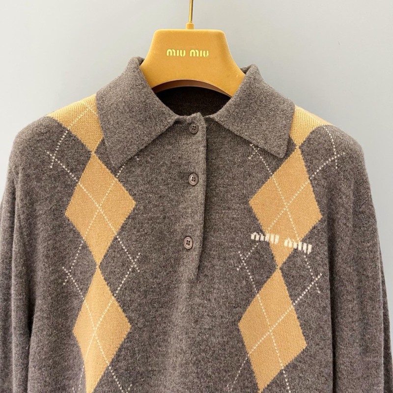 MiuMiu Long Sleeves Polo Tee