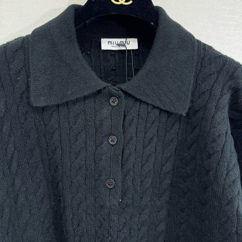 MiuMiu Long Sleeves Polo Tee