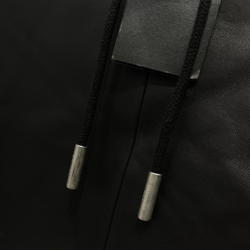 YSL Unisex Leather Hoodie