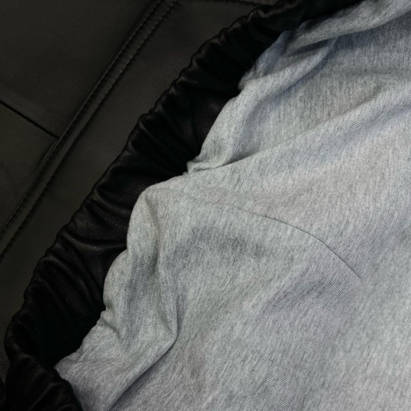 YSL Unisex Leather Hoodie