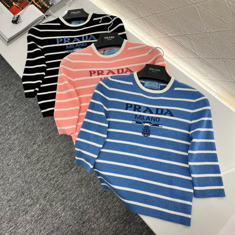 Prada Wool Long Sleeves Tee