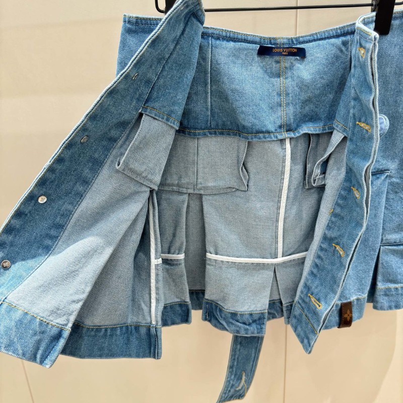 LV Denim Skirts