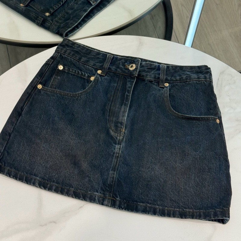 LV Denim Skirts