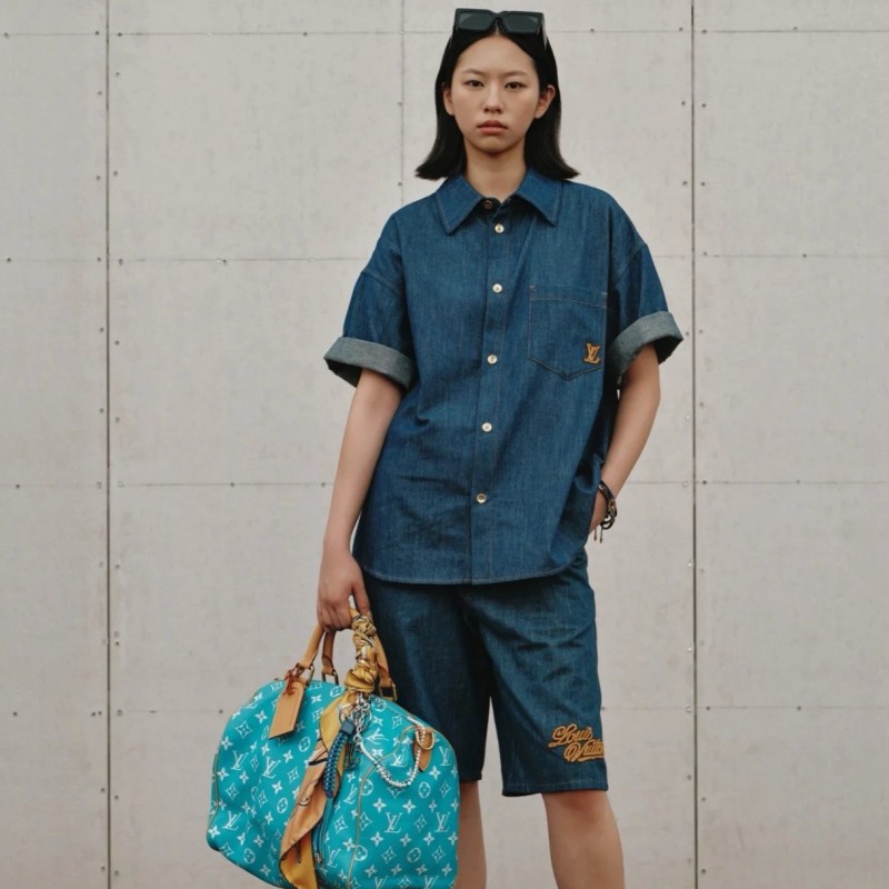 LV Unisex Denim Shorts