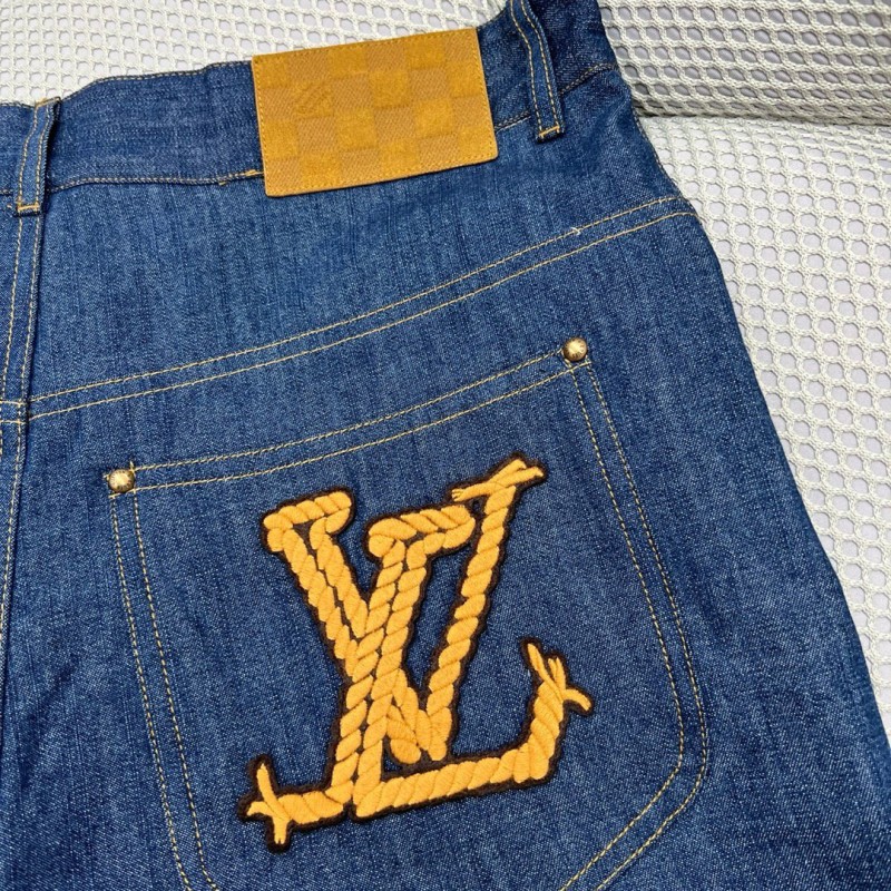 LV Unisex Denim Shorts