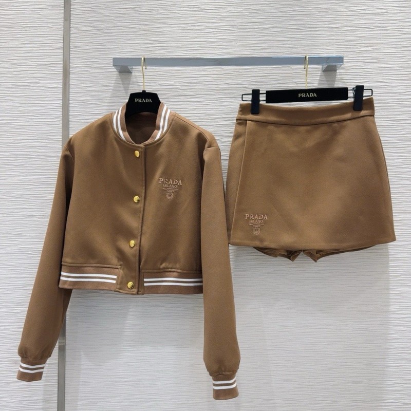 Prada Sweater & Shorts Set