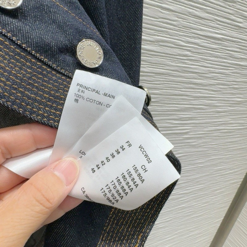 LV Denim Long Shirt & Skirts