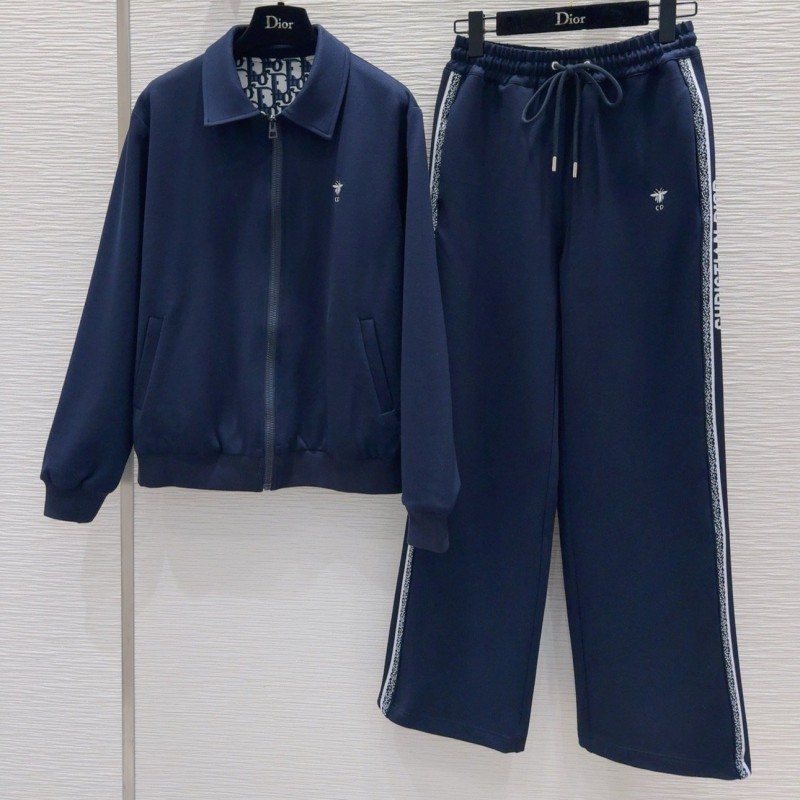 Dior Reversible Zipper Sweater & Sweatpants
