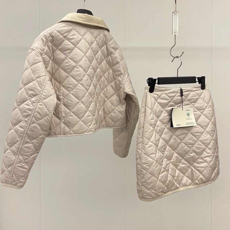 Prada Cotton Jacket & Skirts