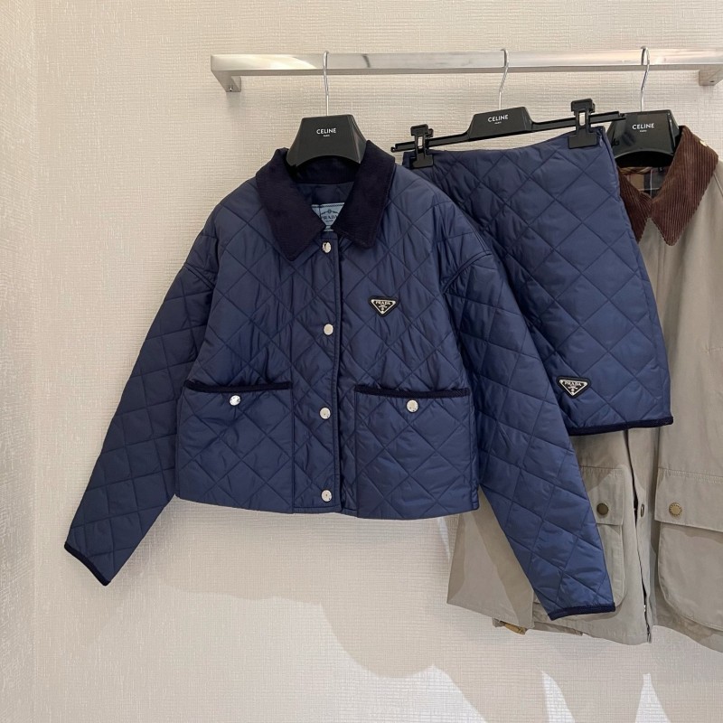 Prada Cotton Jacket & Skirts